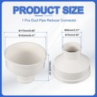 6  To 3  Duct Reducer Adapter Connector Fitting Pipe Increaser Reducer
