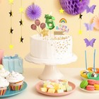 26th Birthday Candles Crown Digital Candles Green 3d Design Cake Decoration