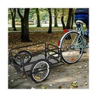 Aosom Bike Trailer  Foldable Bicycle Trailer With16 Inch Pneumatic Tire  Univ   