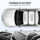 2pcs Roof Rack Cross Bar For Honda Civic Anti Theft 165lbs Adjustable Lockable