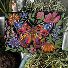5x7 Colorful Butterfly Acrylic Painting Print Bug Art