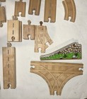 60 Pc Thomas The Train Brio Wooden Railway Track Lot Mixed Curved Straight
