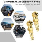 2pcs Closed Air Chuck  1 4  Fnpt Portable Closed Flow Tire Chuck Inflator Nozzle