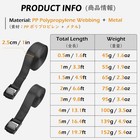 Cinch Tie Down Straps Cam Buckle Lashing Strap Nylon Small Ratchet Heavy Duty Be