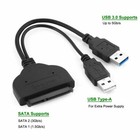 Usb3 0 To Sata 7 15 22-pin Adapter Cable Cord For 2 5  Hdd Ssd Hard Disk Drive