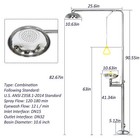 Emergency Shower Eye Wash Station Combination Safety Stainless Steel Eyewash