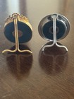 Lot Of 2 Mini Elias Artmetal Fine Pewter   18k Gold Plated Picture Frames Estate