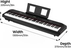 Portable Digital Piano With 88 Keys  Full Size Weighted Hammer Keyboard Piano