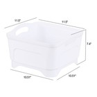 Ewingger 8 L Dish Basin With Drain Plug  4 Pack White Dish Washing Tub