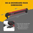 30 7   Universal Ski Snowboard Roof Rack For Fits 6 Pairs Skis Or 4 Snowboards