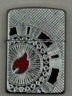 Poker Chip 49058 Deep Carved High Polish Chrome Armor Zippo Lighter New