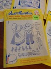 Lot Of 10 Vintage Aunt Martha s Hot Iron Embroidery Transfers Misc 