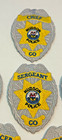  6  Hudson Colorado Police 3  Hat Patches All Different Ranks Unused