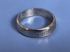 Quarter Dollar 1980 Coin Ring Silver Size P   Us 7 3 4 