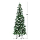 Artificial Christmas Tree Pine Cones  Flocked Christmas Decoration  Metal Bra   