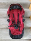 Baby Jogger City Select Stroller Second Seat Dark Red   Black Frame Guc 