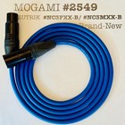 1-50ft Mogami 2549 Neglex Mic Cable Blue Neutrik Xlr trs Ends Assembled In Tokyo