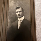 Early 1900s Portrait Young Man Photograph Mounted Folio Spokane Letter Folder