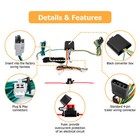 Trailer Hitch Tow Wiring 4 Pin For Toyota Sienna 2011-2014