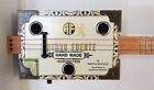 Cigar Box Guitar  3 String  Metal Frets  Piezo Sound Pickup Installed  see Desc 