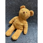 Avon 2001 Vintage Plush Teddy Bear Golden Brown Shaggy Bean Bag 9 Inch