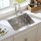 Quikore 23 Inch Undermount  16 Gauge Stainless Steel Single Bowl Kitchen Sink