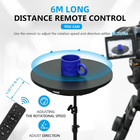 Electric Turntable Stand With Remote Control  220 Lb Max Loading  16 5    Large Ro