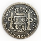 1813 Jp 2 Reales Peru Coin Ferdinand Vii Lima Mint Silver 2r Spanish Colonial