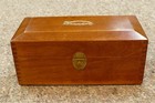 Antique Farador Thermo Magnetism Medical Quack Device Dovetailed Wooden Box