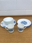 Corelle By Corning White With Blue Rose Dishes 14 Piece Mixed Set