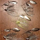 Terminator Spinnerbait Lot 5 Bass Freshwater Fishing Lures W  Skirts