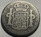 1821 Ag Peru 8 Reales Silver Coin     Circulated 