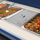 6 Pack Steam Table Lids Set 1 1 Size Stainless Steel Commercial Hotel Food