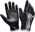 Men Women Winter Gloves Touch Screen Windproof Waterproof Leather Warm Gloves