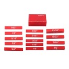 15-piece  Aluminum Setup Blocks Height Gauge Set Laser Engraved Size Markings