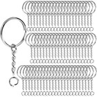 Bulk Key Chain Rings Crafts Diy Projects Metal Split Keyrings Hardware New