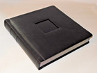 10  X 10  Black Self-mount Square Cameo Wedding Photo Album - 20 Pages W mats