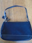 Vintage Coach 6094 Signature Demi Mini Bag Black Canvas Leather Y2k Hand Purse