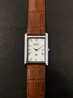 White Dial - Vintage Seiko Slim Quartz Men s Wrist Watch - Free Shipping