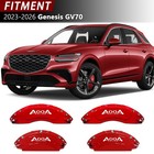 Red White Logo Caliper Covers 2023-2026 Genesis Gv70 Aluminum Set Of 4