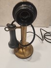 Antique Western Electric Brass Candlestick Phone Pat Sept 13  1904  Lamp works