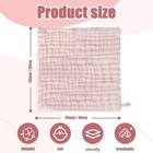 Baby Washcloths And Burp Cloths  Soft Absorbent Towels For Newborns  6 Pink