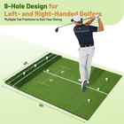 Dual Turf Golf Hitting Mat 5x4ft     High-density Artificial Grass Practice Mat