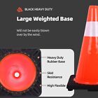 12pcs Traffic Safety Cones 18  Pvc Parking Cones For Roads Construction Warning