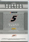 2018 Donruss Racing Nascar Rubber Relics Race Used Tire Michael Annett