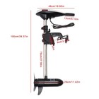 Outboard Electric Trolling Motor Fishing Boat Engine 40lbs 12v Short Shaft 40cm