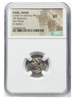 Ngc Certified Quinarius Silver Ancient Coin Celtic Gaul Horse Rome Very Fine 1bc
