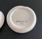 Tiffany And Co  White Sleeping Cat Vintage Porcelain Trinket Box