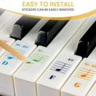 Color Piano Stickers For 49 61  76 88 Key Keyboards     Transparent And Removable