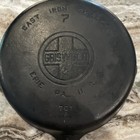 Griswold No  7  Cast Iron Round Frying Pan Skillet 
